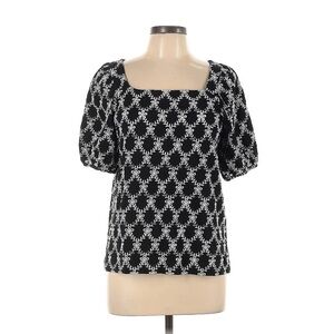 Anne Taylor Loft Square Neck Blouse with Puff Sleeves